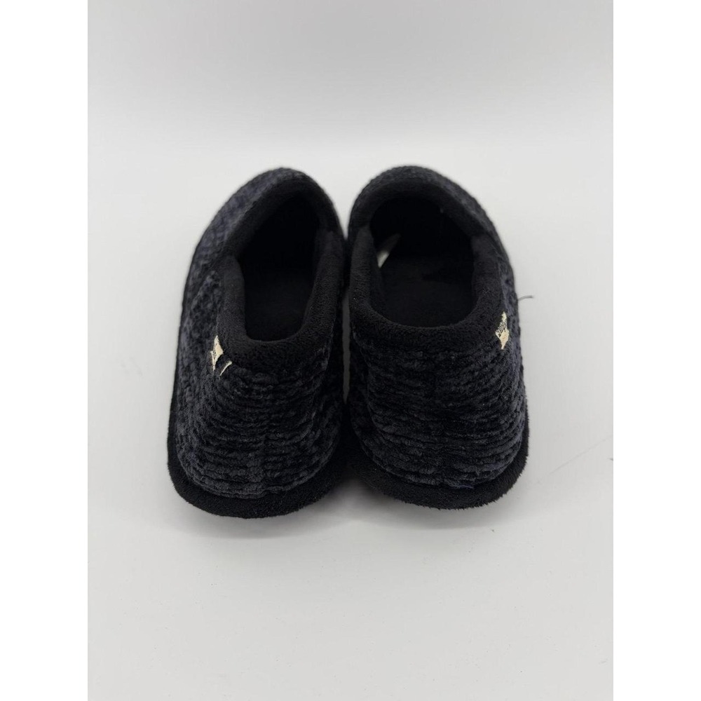 Dearfoams Chenille A-Line Slipper, Black, Women's Size Large (9-10) - Picture 4 of 7